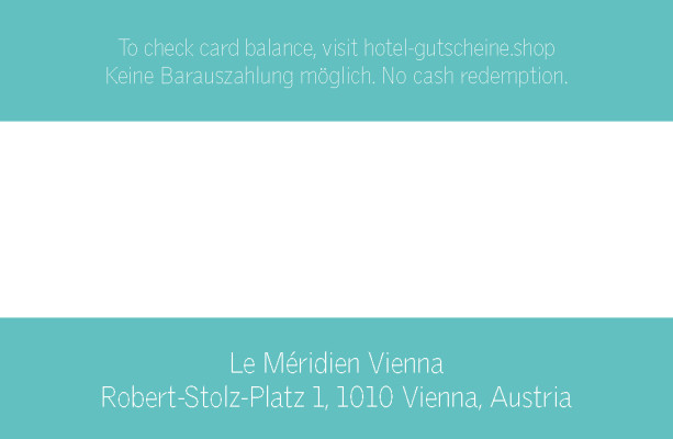 Geschenkkarte Rückseite